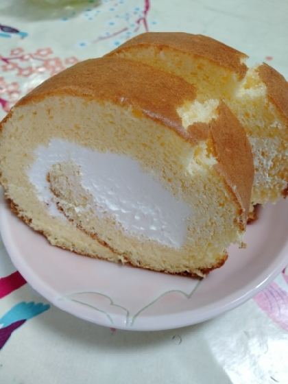 卵2個でロールケーキ生地