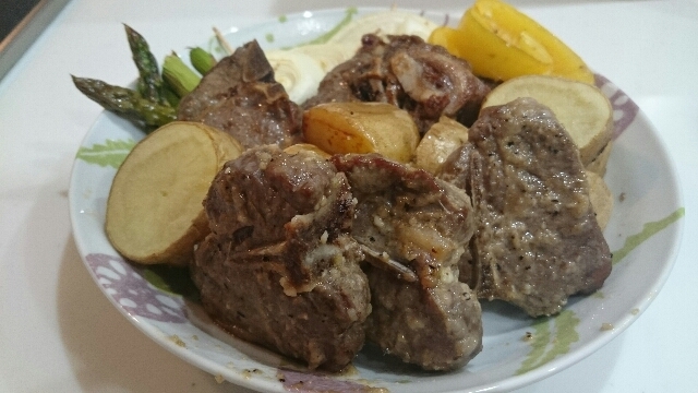 ラム肉のぎゅうぎゅう焼き★がっつりにんにく味