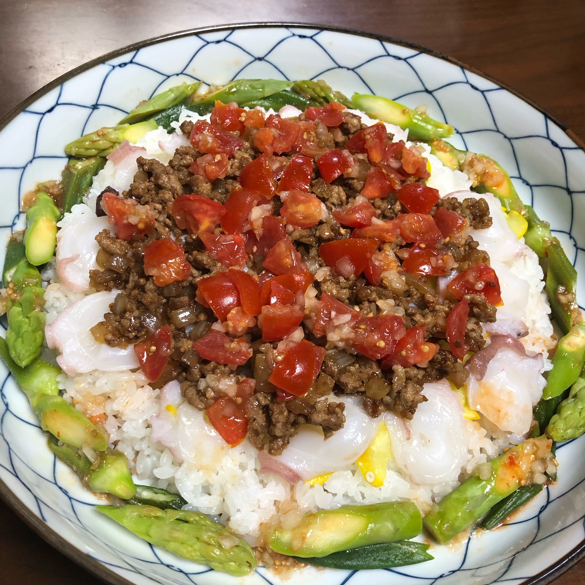 たこのタコライス風のせご飯