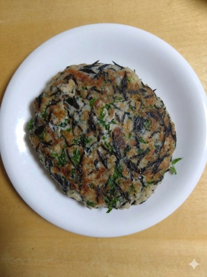 水戻し水切り包丁不要♡ひじきと大葉の豆腐ハンバーグ