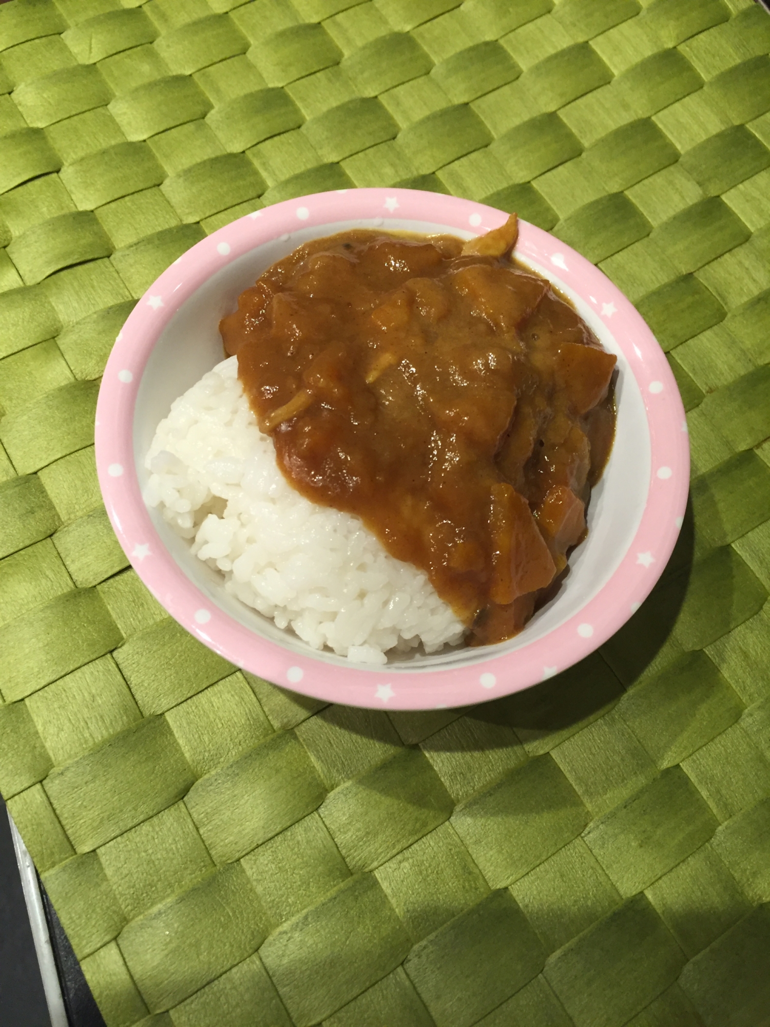 バーモンドカレーとジャワカレーのハーフカレー