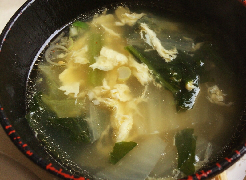 白菜&わかめ&卵の中華スープ