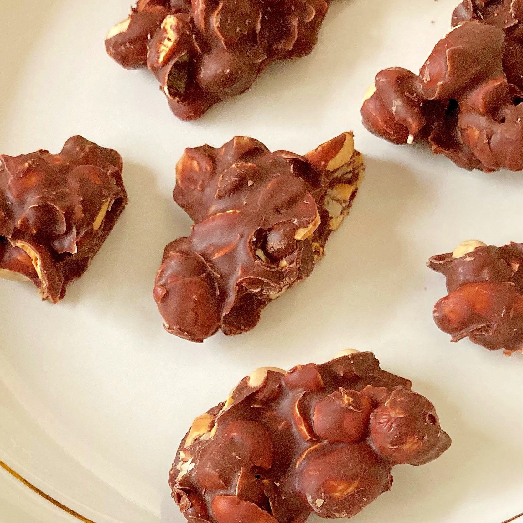 節分豆リメイク 超簡単 煎り大豆のチョコクランチ