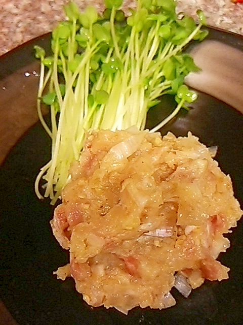 鯛のなめろう風