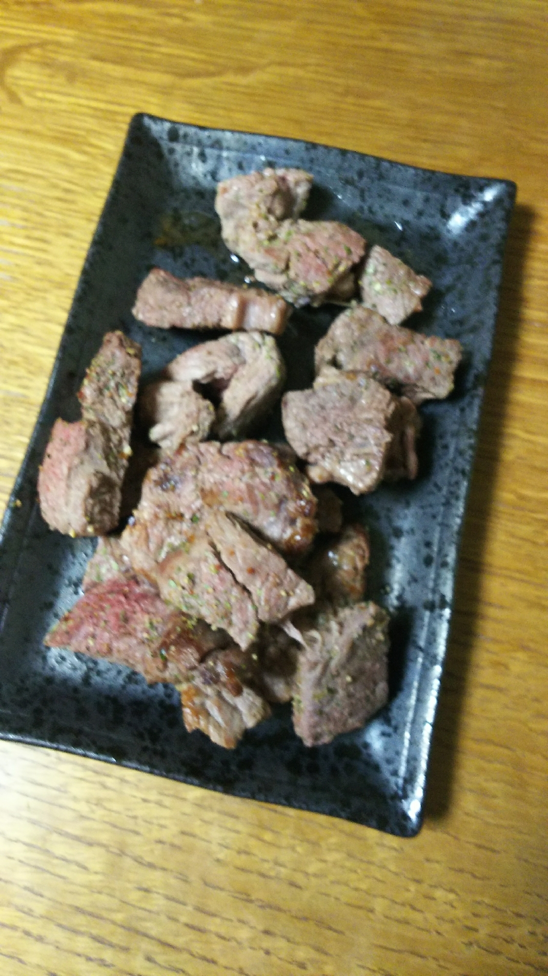 牛肉のスパイス醤油焼き