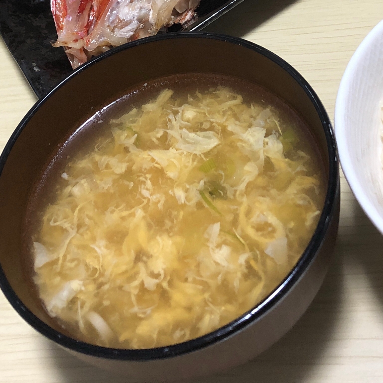 麺つゆとごま油だけで美味い たまごスープ レシピ 作り方 By O めいmama 楽天レシピ
