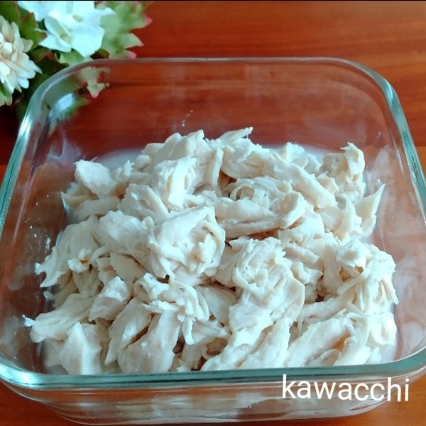 簡単 電子レンジでささみの蒸し鶏 レシピ 作り方 By Kawacchi 楽天レシピ 簡単 電子レンジでささみの蒸し鶏 レシピ 作り方 By Kawacchi 楽天レシピ