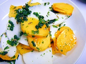 柿とカブのサラダ レシピ 作り方 By Mococo05 楽天レシピ