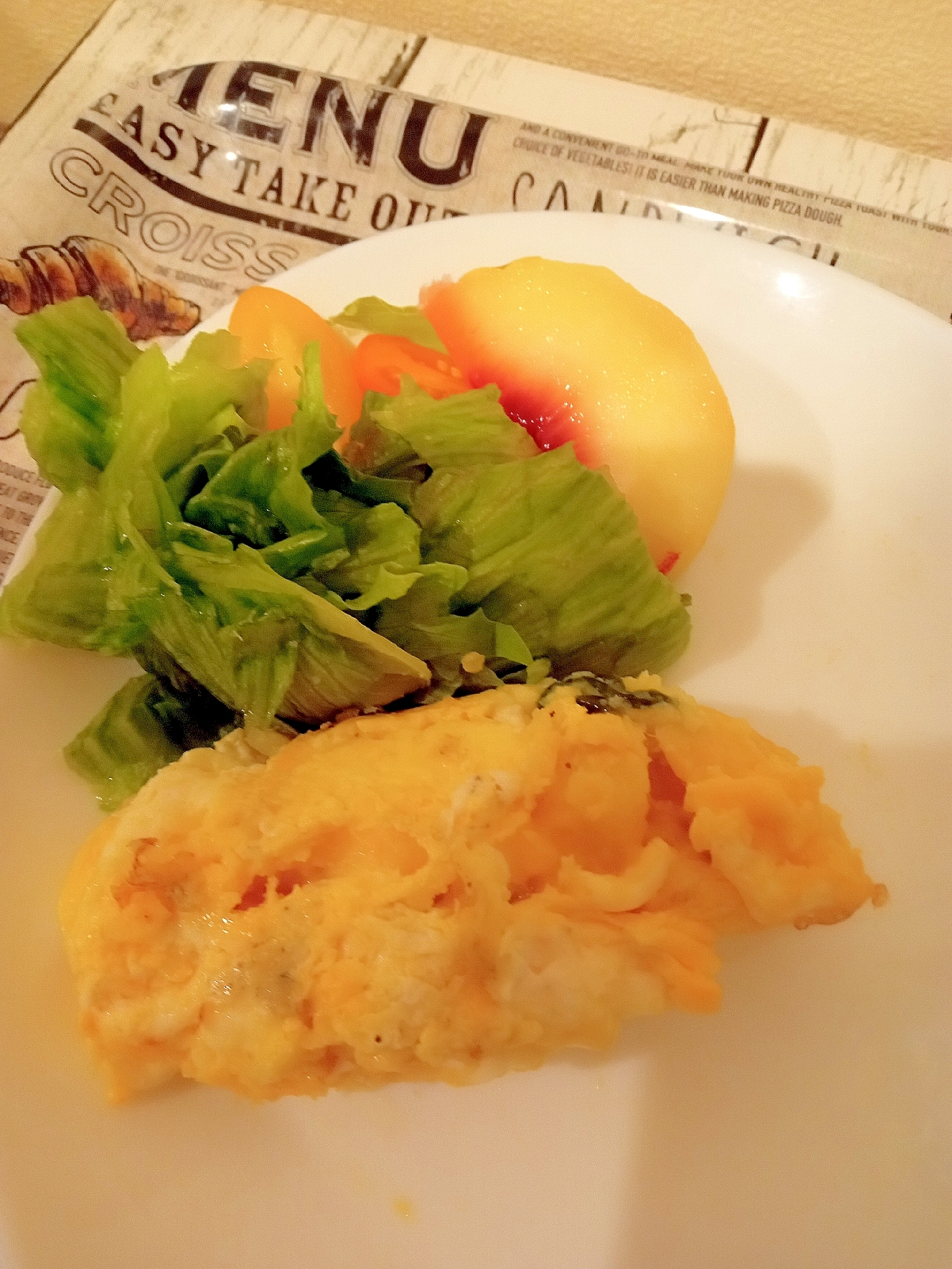 とろとろポテサラオムレツ