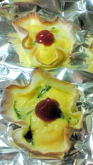 お弁当に 餃子の皮で お花のカップ レシピ 作り方 By みけあ 楽天レシピ お弁当に 餃子の皮で お花のカップ レシピ 作り方 By みけあ 楽天レシピ