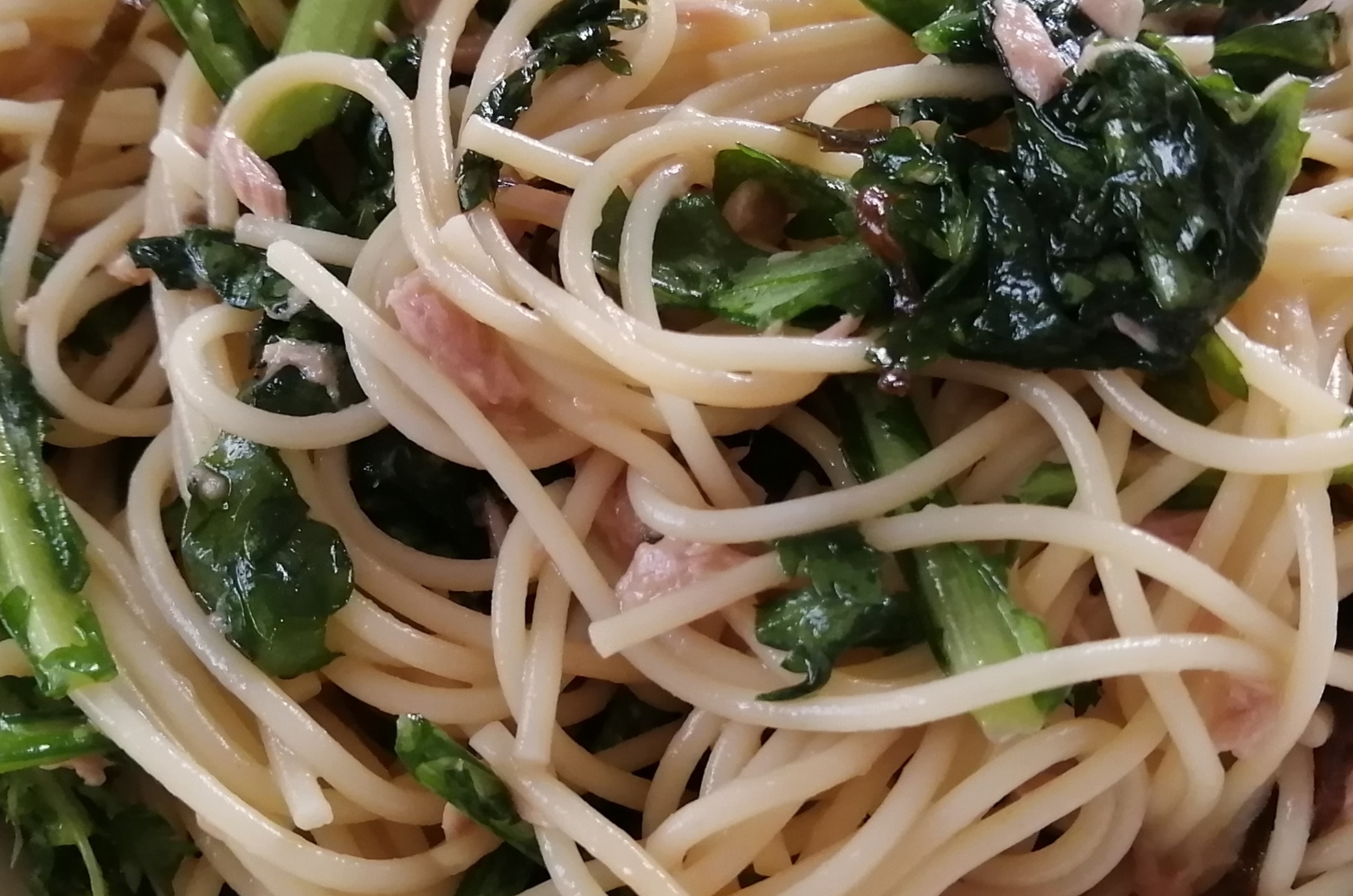 春菊ツナ塩こんぶ めんつゆ しょうゆ パスタ レシピ 作り方 By Gままちゃん 楽天レシピ