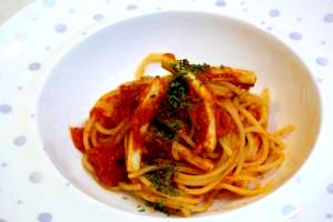 *イカのトマトソーススパゲティ*