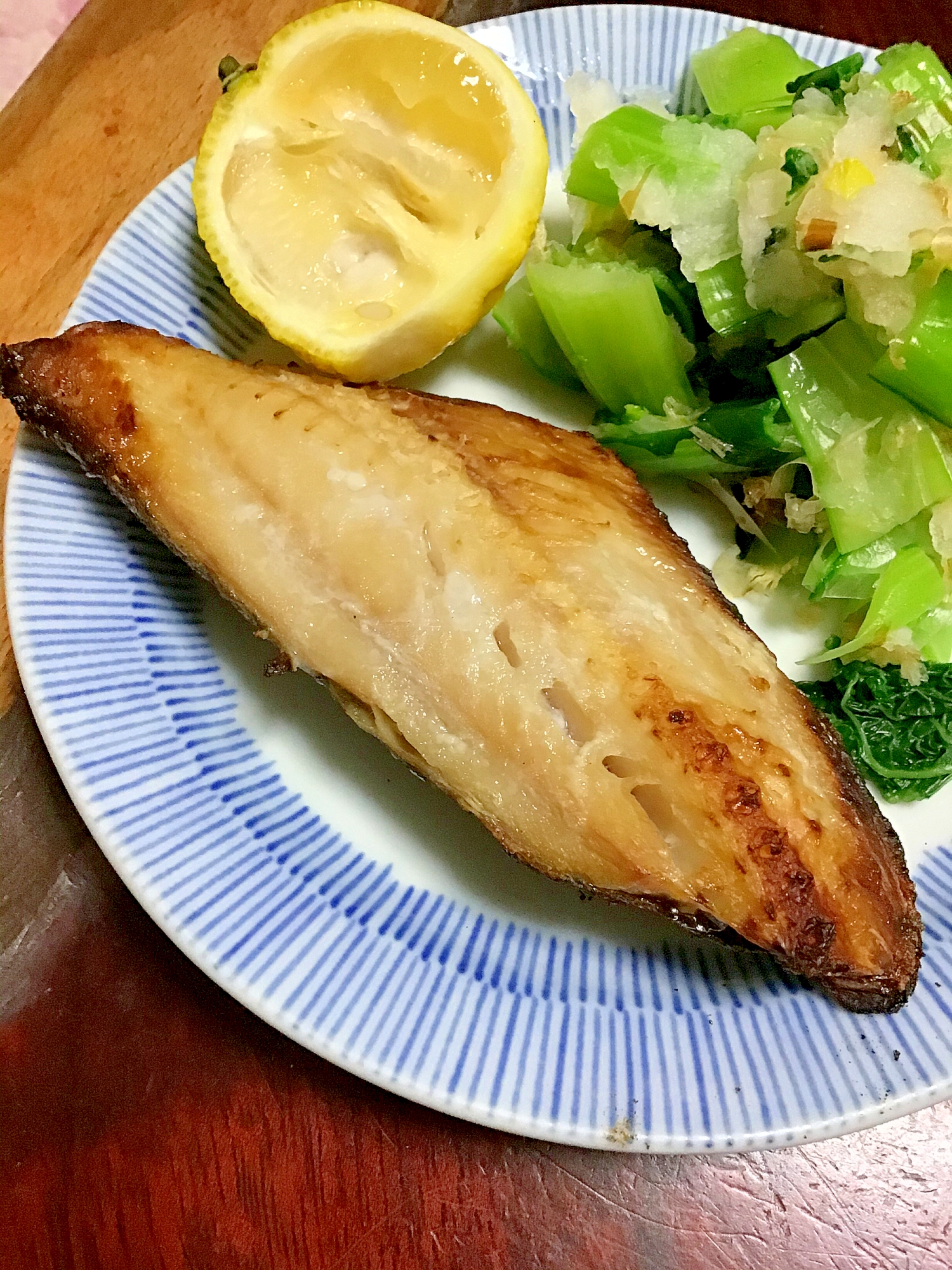 ホッケの干物の粕漬。