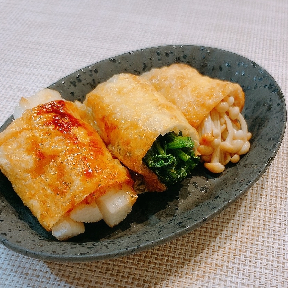 【ソイフード】肉巻き風！お肉なしの野菜油揚げ巻き