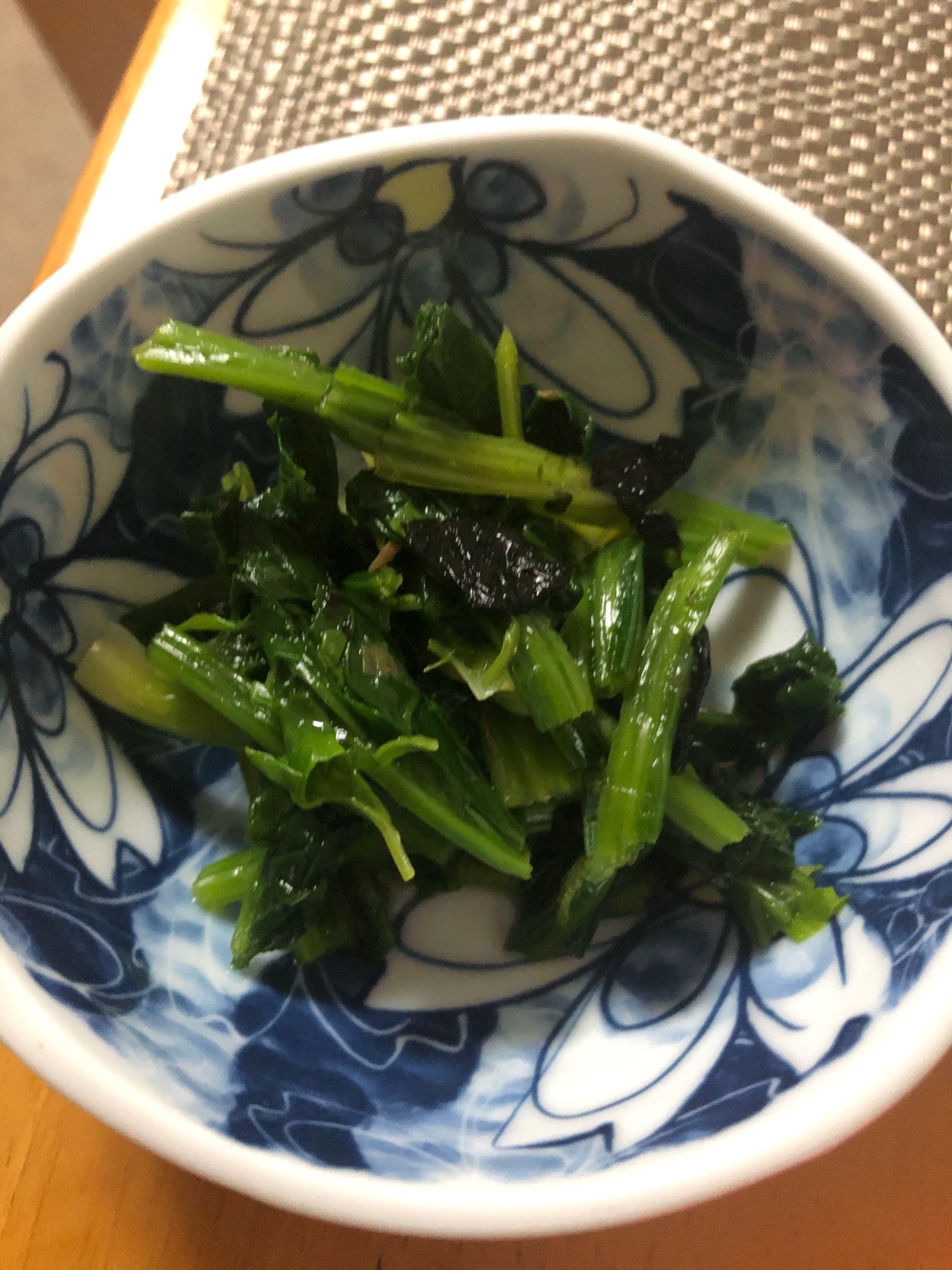 ほうれん草の海苔ポン酢