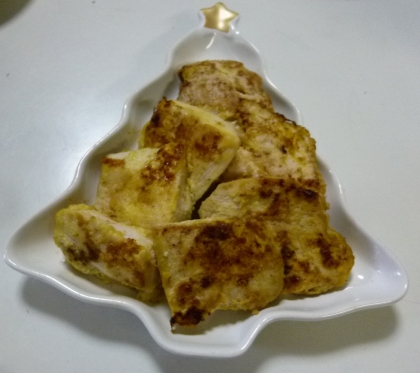 粉チーズでこんがり☆チキンピカタ