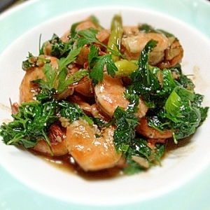 8. えびの青唐辛子炒め