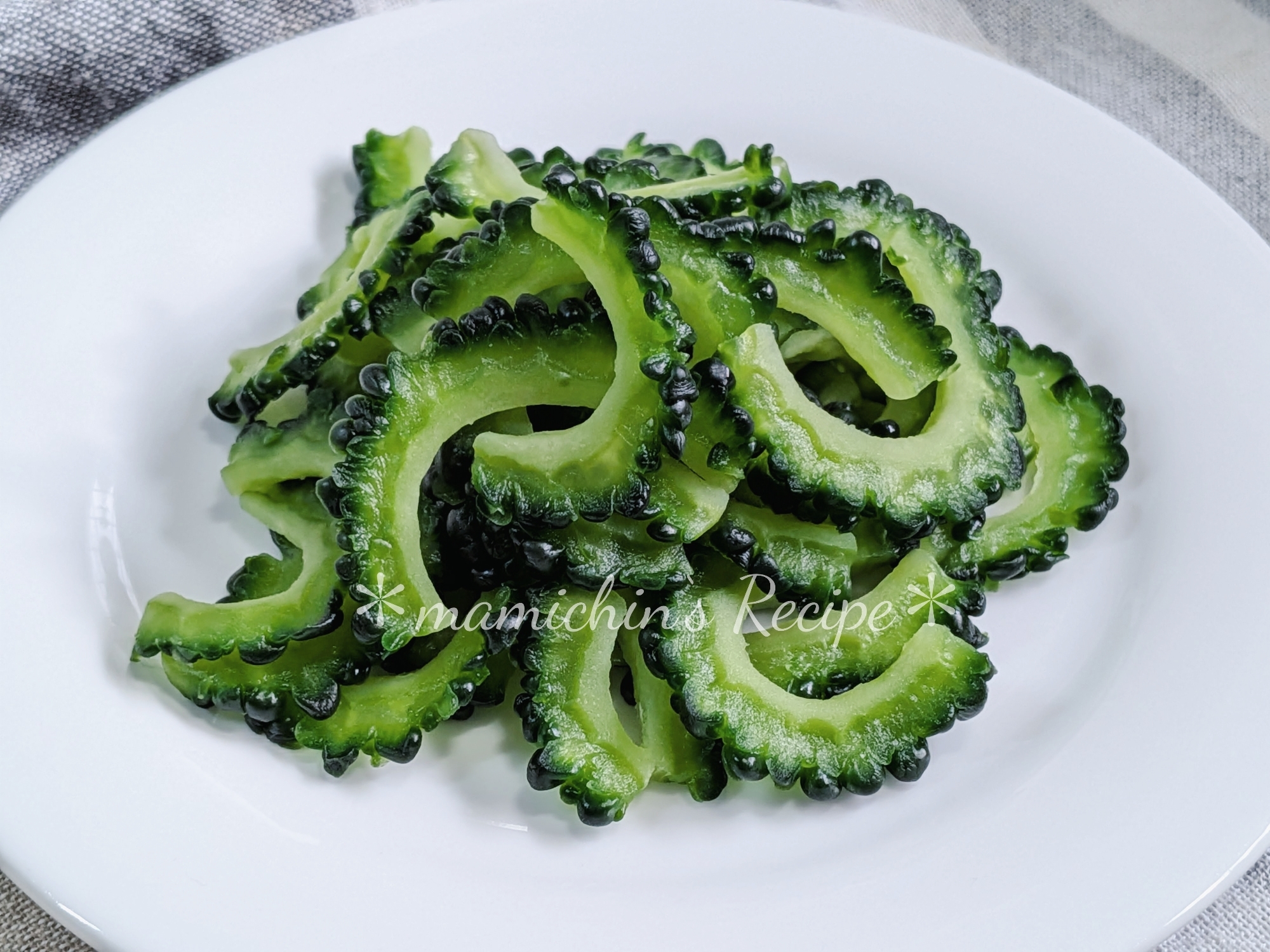 ゴーヤの苦味取りの下処理