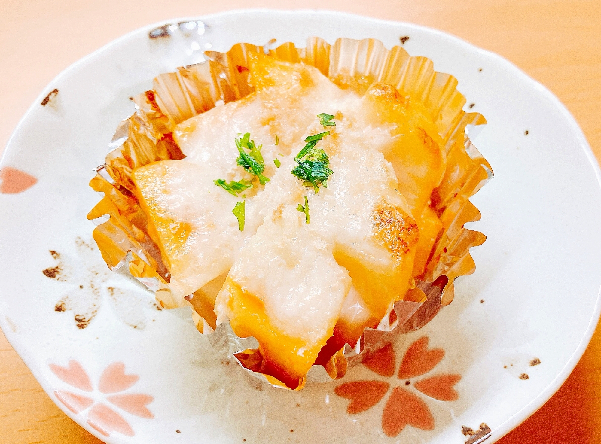 お弁当にじゃが芋のケチャマヨグラタン