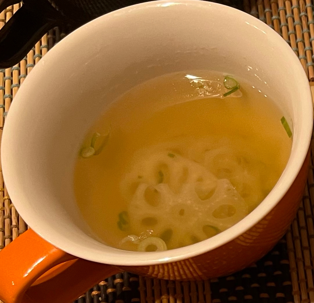れんこんの生姜スープ