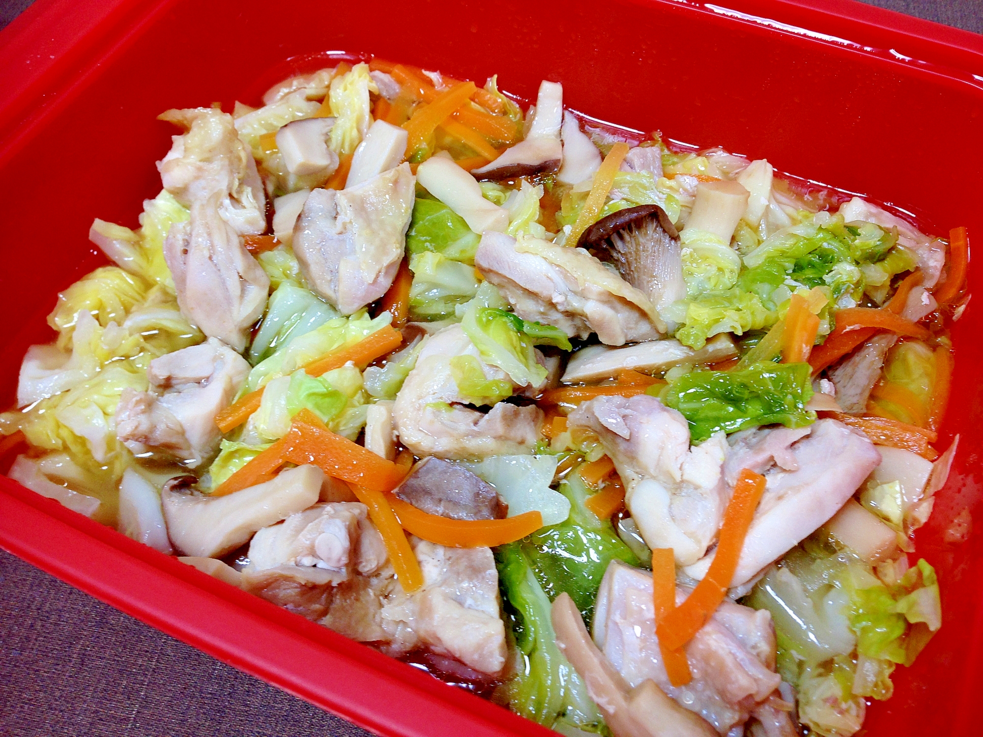 シリコンスチーマーで作る肉のおかず