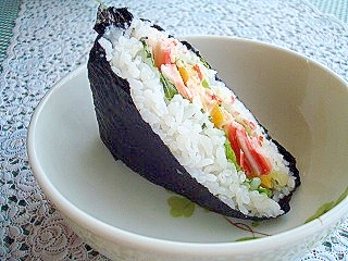 カニかまコーンマヨ❤寿司サンド
