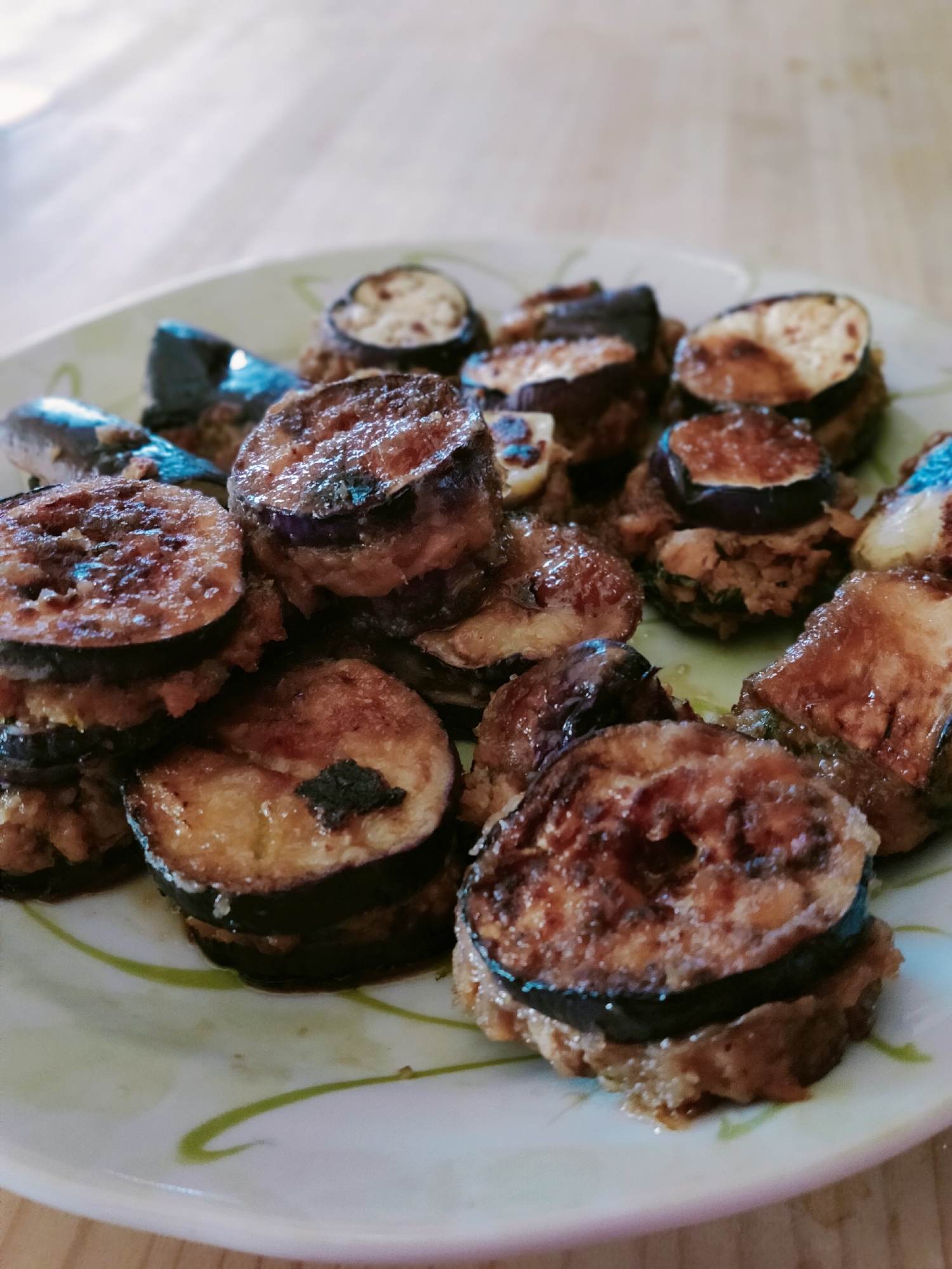 肉なし！豆腐でナスのはさみ焼き