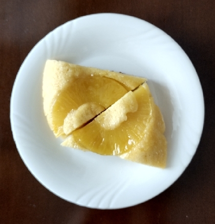 フライパンで焼く時短パイナップルケーキ♪