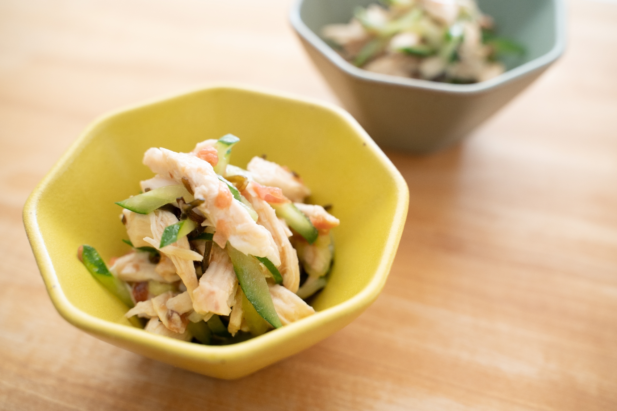 簡単一品♪ささみときゅうりの梅和え