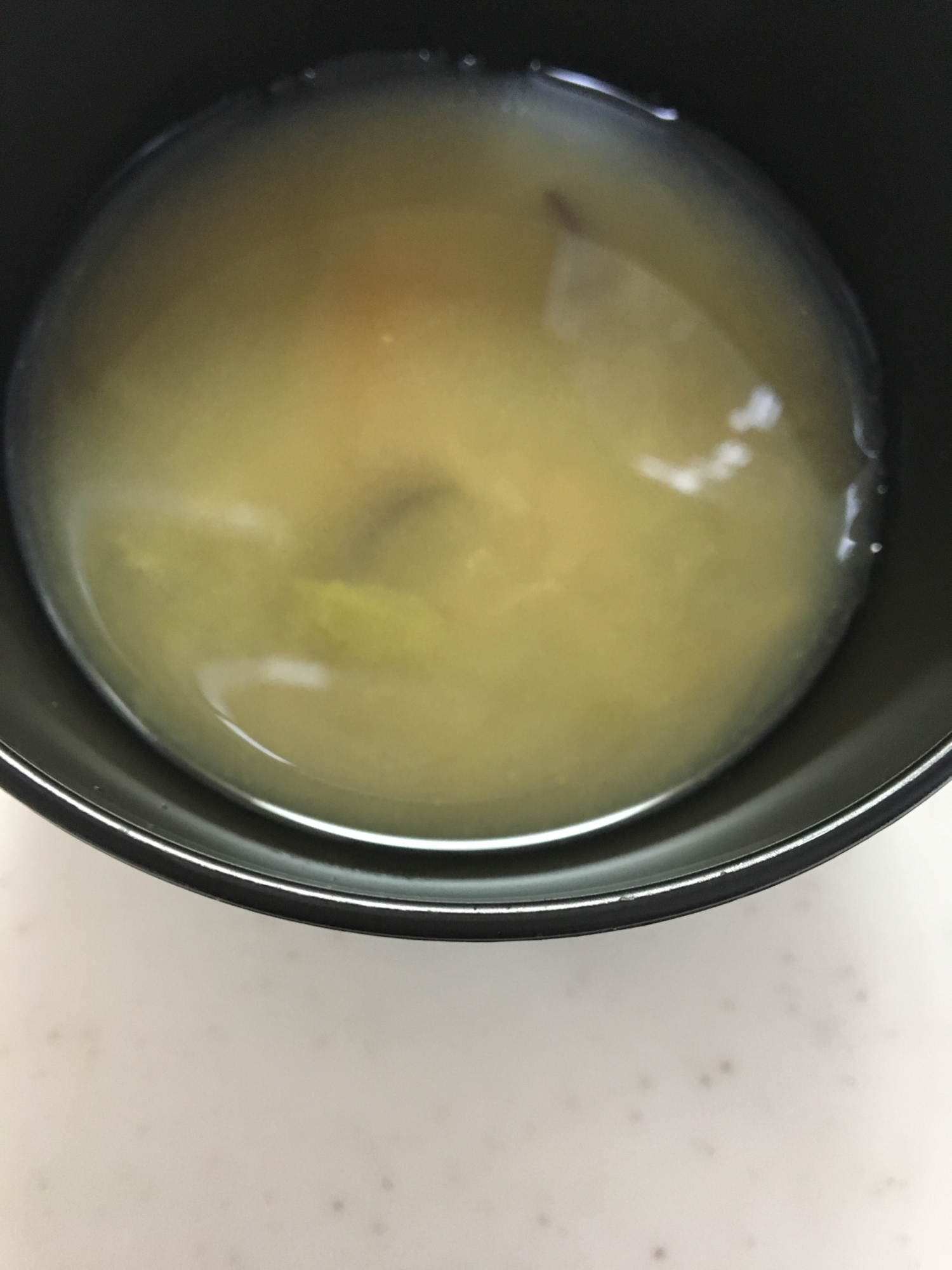 茄子とキャベツと白菜と大根のお味噌汁(^O^)