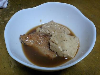 赤魚も豆腐も味がよくしみて美味しかったです。豆腐でボリュームアップできました！