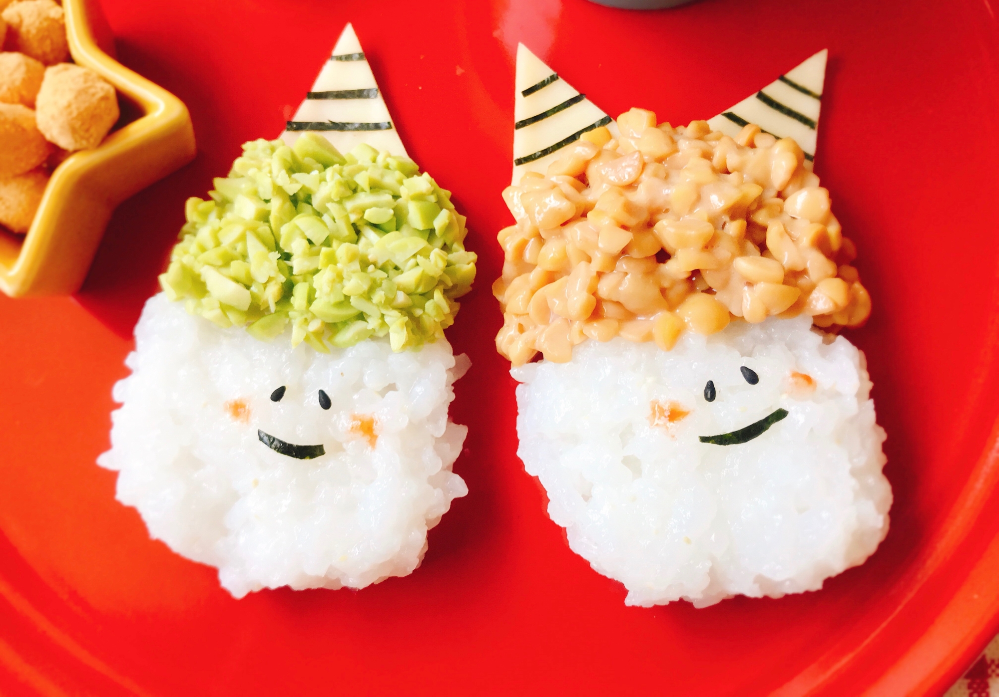 離乳食後期 節分 納豆と枝豆の軟飯鬼さん レシピ 作り方 By Cocopoteito 楽天レシピ 離乳食後期 節分 納豆と枝豆の軟飯鬼さん レシピ 作り方 By Cocopoteito 楽天レシピ