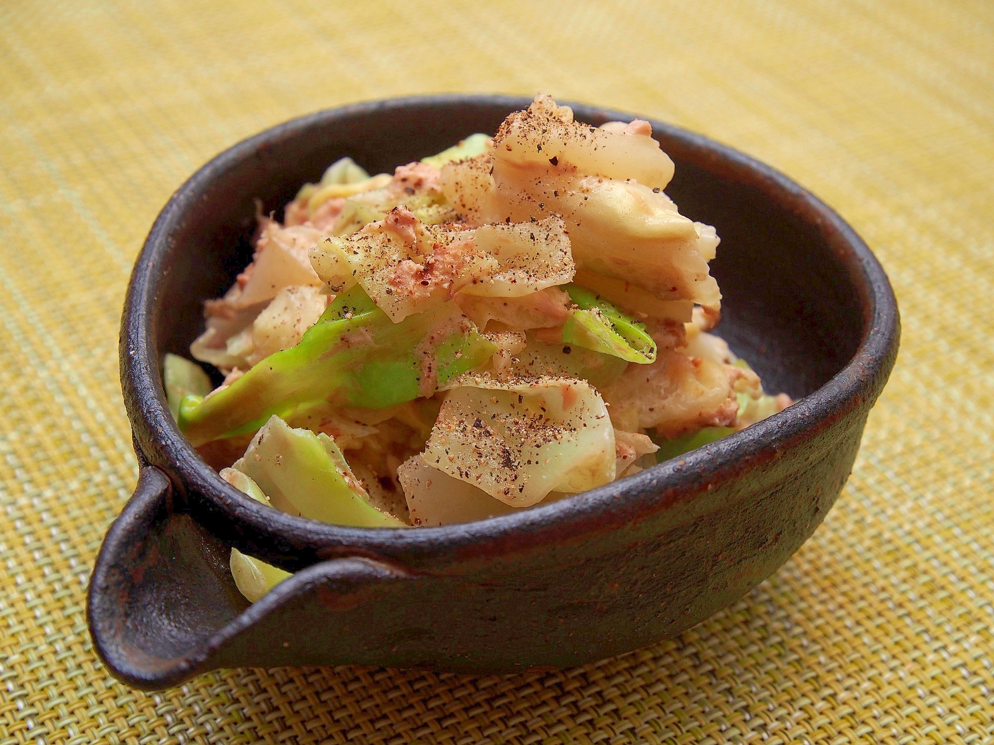 簡単おいしい!茹でキャベツのツナ和え