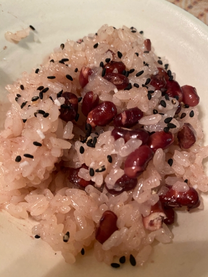 もち米とささげを使い、炊飯器で作る！お赤飯