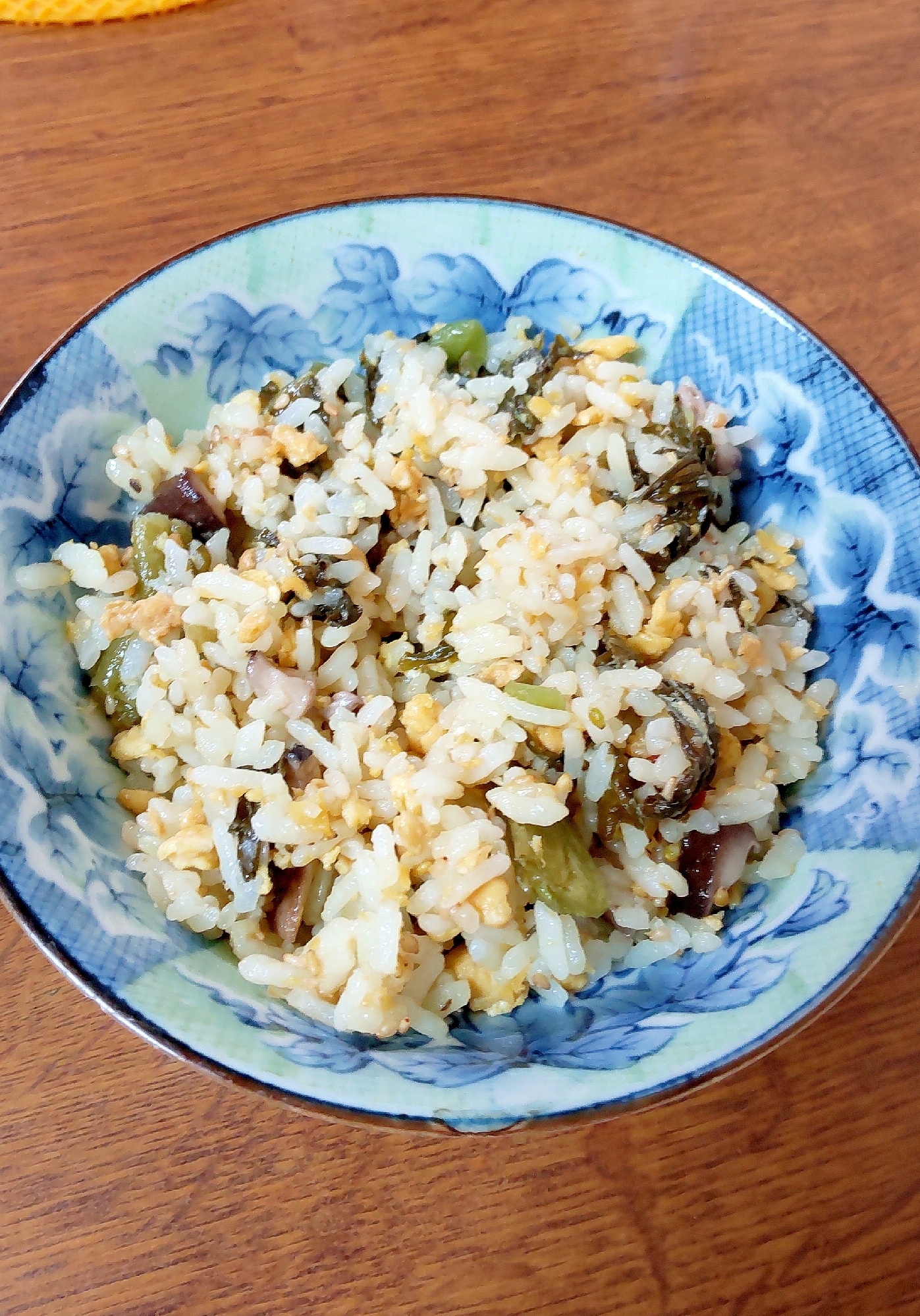 野沢菜のチャーハン