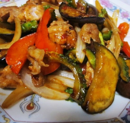 夏野菜＆手羽元のカレー煮込み