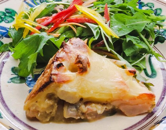 日本酒と相性抜群!魚介のキッシュ