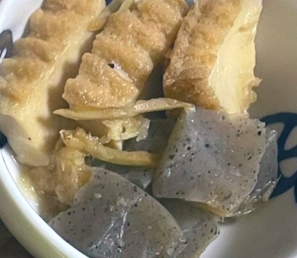 厚揚げこんにゃく煮物✧˖°
