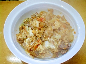 1人分　卵とじ牛丼