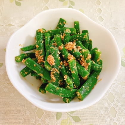 小鉢の定番♡栄養たっぷり♡いんげんのごま和え