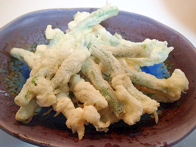 いんげんの天ぷら レシピ 作り方 By ぷ みぃまま 楽天レシピ