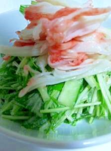 水菜のごま酢マヨ