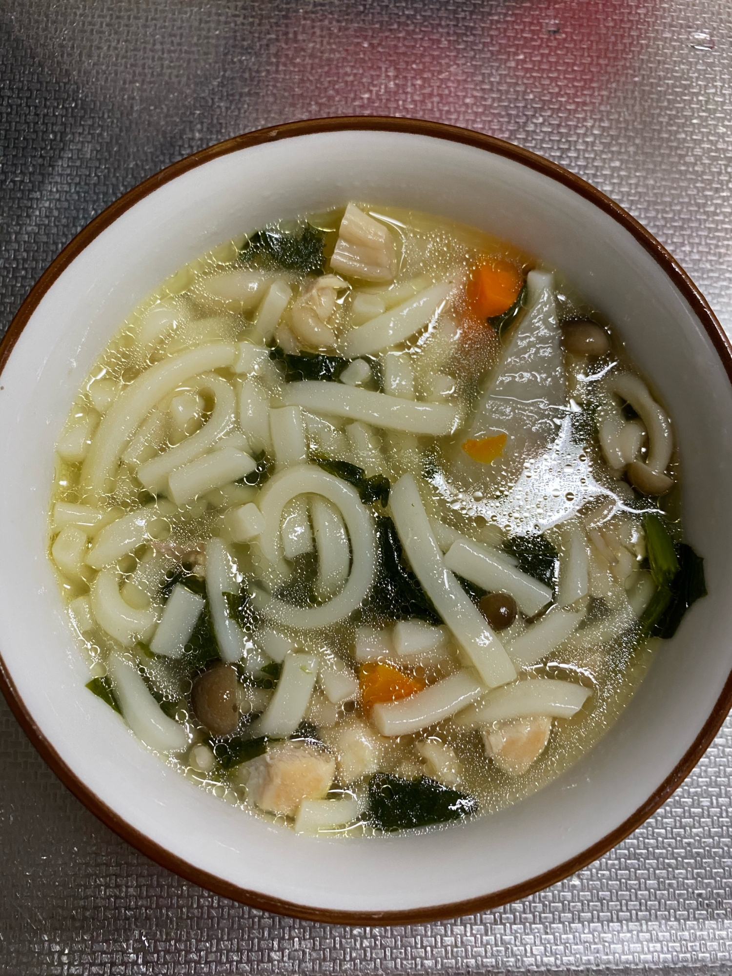 幼児食　鶏がらスープうどん