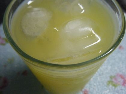さっぱりおいしいレモン風味のオレンジジュース
