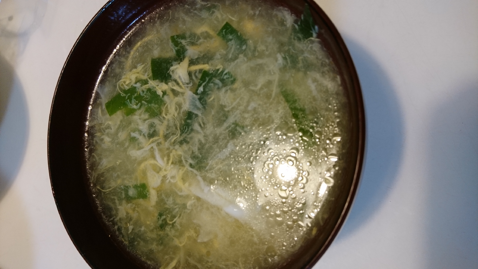 とろーり☆ニラ玉スープ