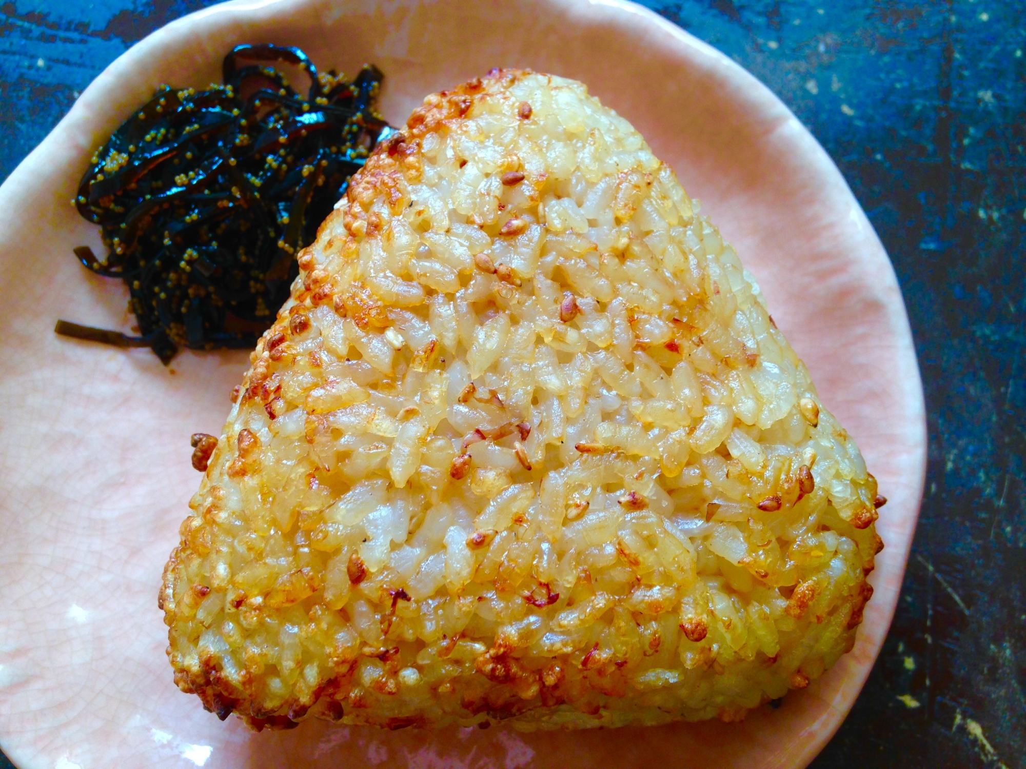 節約ランチ★大きな焼きおにぎり★