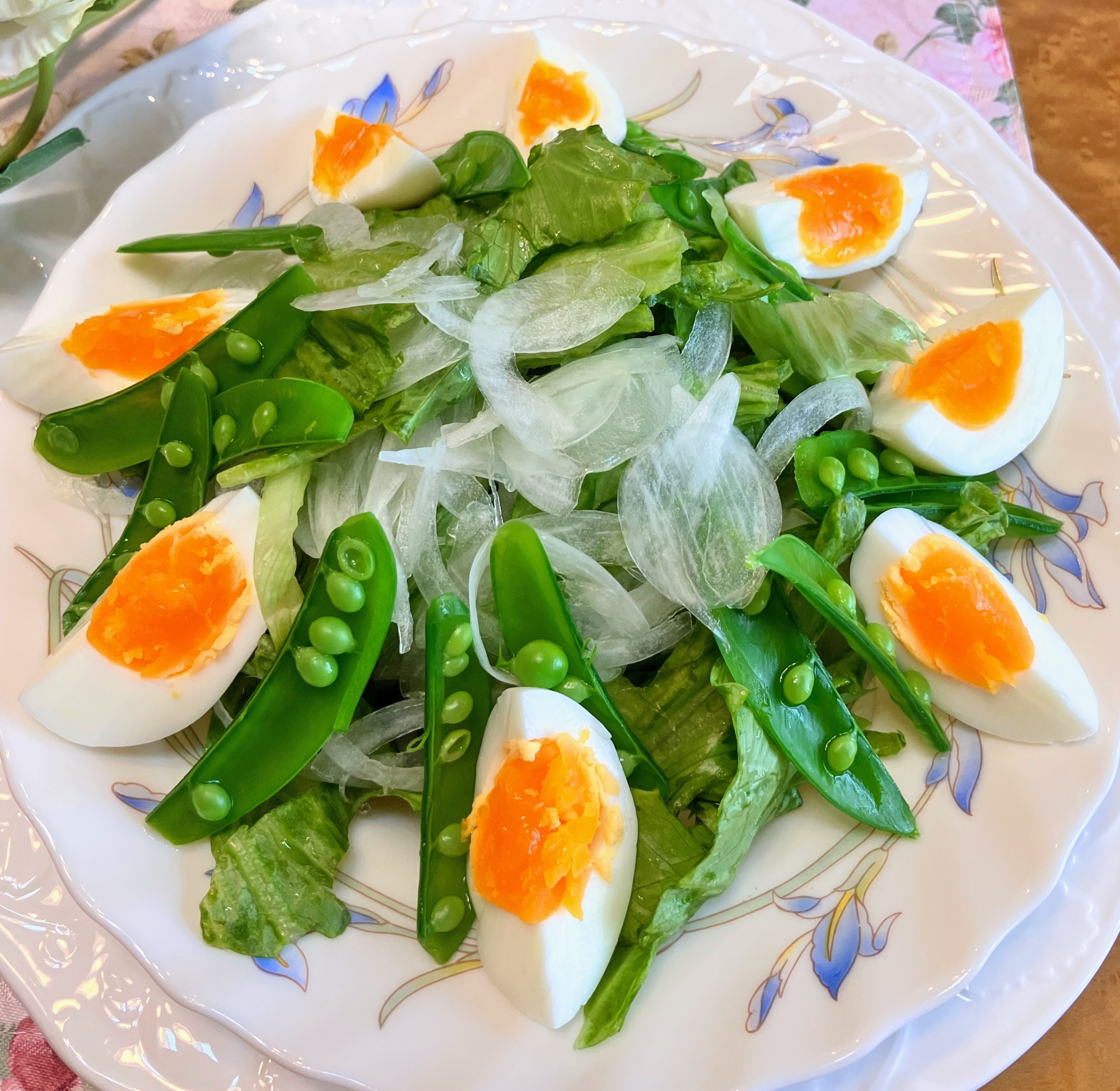 〜春野菜とゆで卵のサラダ〜