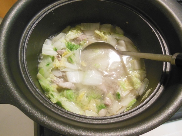 豚肉と白菜の創味シャンタン塩鍋