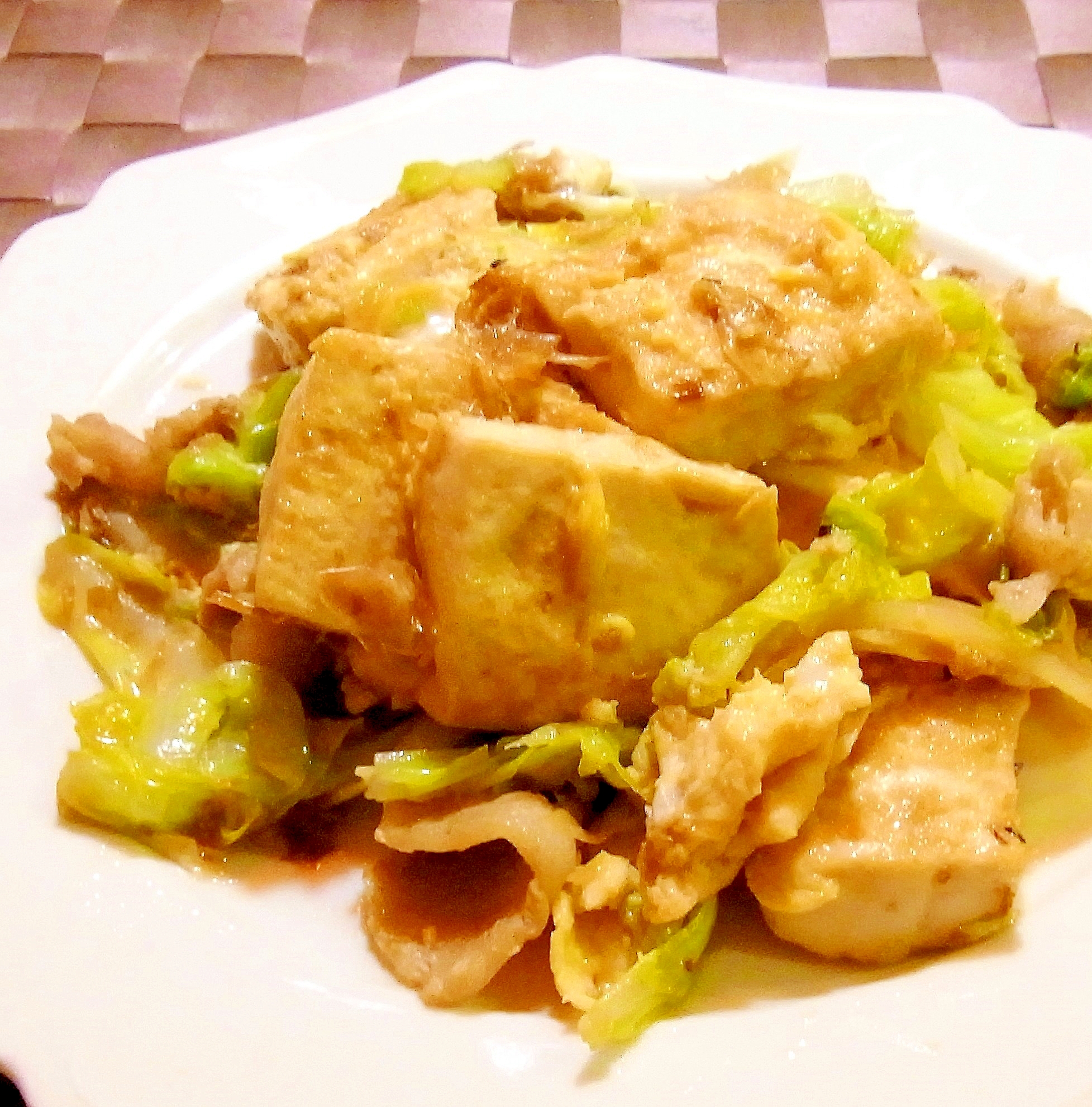 春きゃべつの豆腐チャンプルー レシピ 作り方 By メリッコ 楽天レシピ