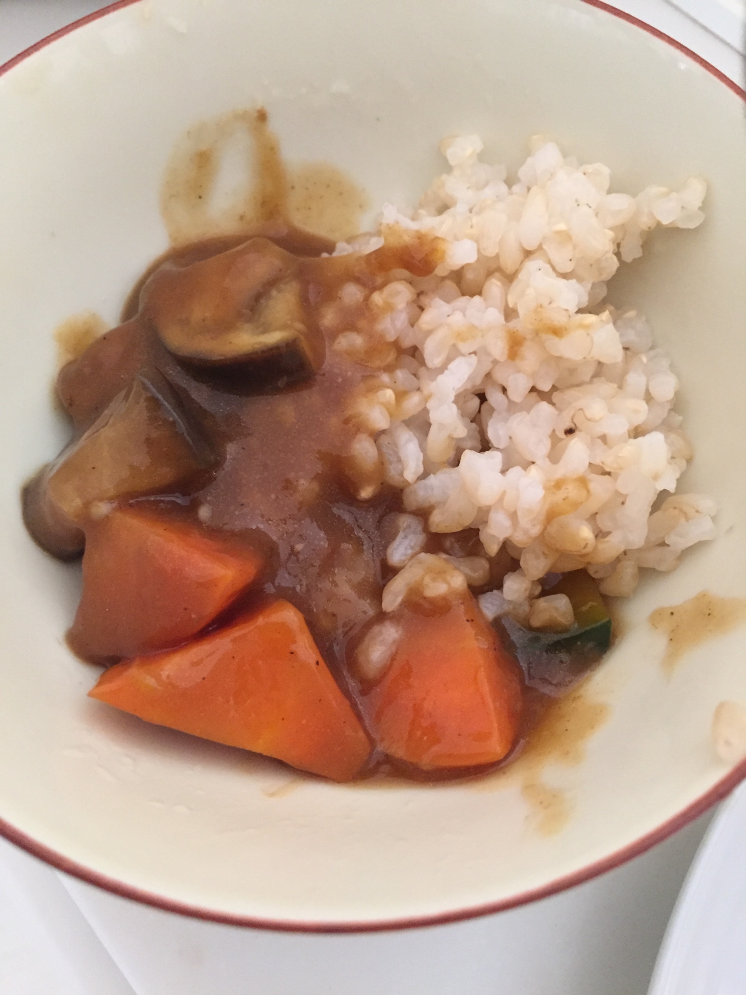 なすと人参と豚のさっぱりカレー！